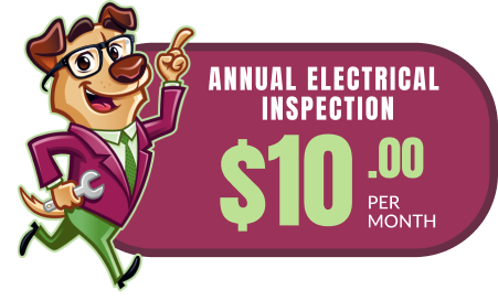 $10.00 Per month annual electrical inspection